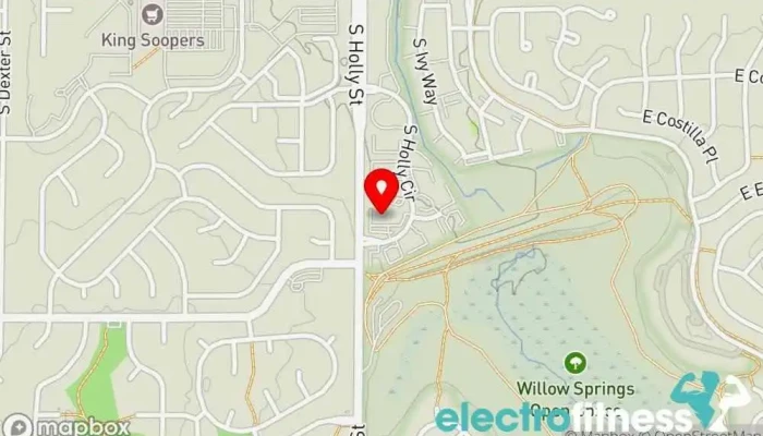 map of True Living Fitness LLC Fitness center, Gym, Health consultant, Life coach, Personal trainer, Physical fitness program in Centennial