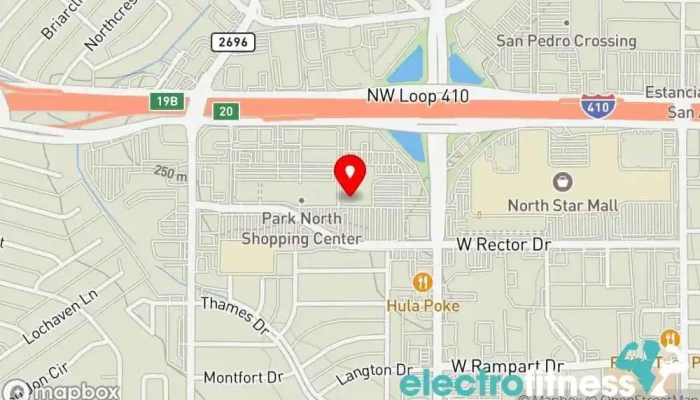 map of TruFit Athletic Clubs - Park North Center Gym, Physical fitness program in San Antonio