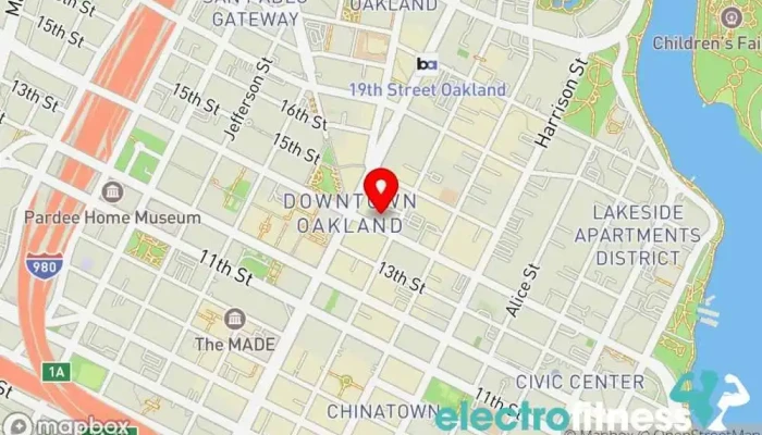 map of Truve Fit Gym, Acupuncture clinic, Massage spa, Personal trainer, Pilates studio in Oakland