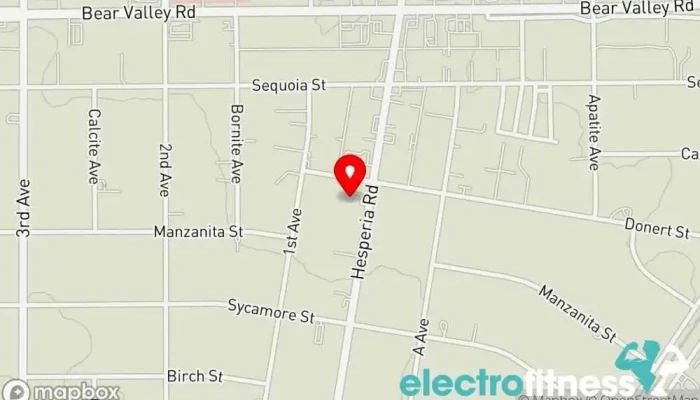 map of Tuff & Active 24 Gym in Hesperia