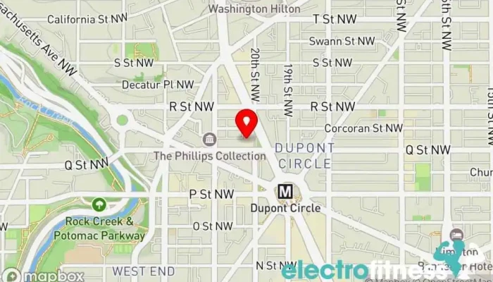 map of Twist Pilates and Fitness Pilates studio in Washington