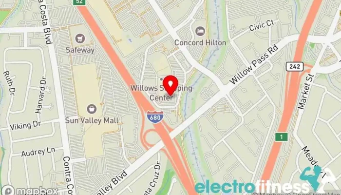map of UFC GYM Concord Gym, Boxing gym, Fitness center, Martial arts school, Personal trainer, Physical fitness program in Concord