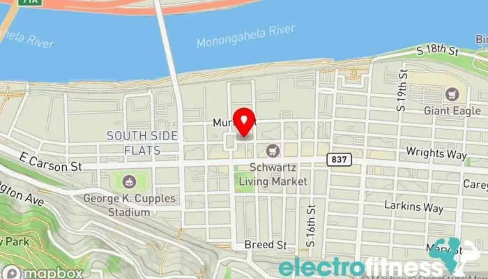 map of ultiMET Fitness Gym, Personal trainer, Physical fitness program in Pittsburgh