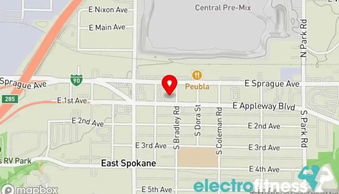 map of Unified Fitness Gym in Spokane Valley