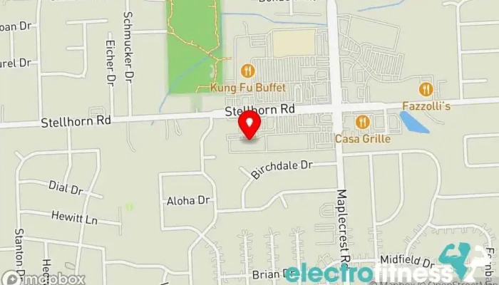 map of Unity Martial Arts Martial arts school, Physical fitness program, Taekwondo school in Fort Wayne