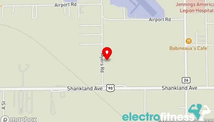 map of Unlimited Athletics Gym, Fitness center, Nutritionist, Personal trainer, Weight loss service in Jennings