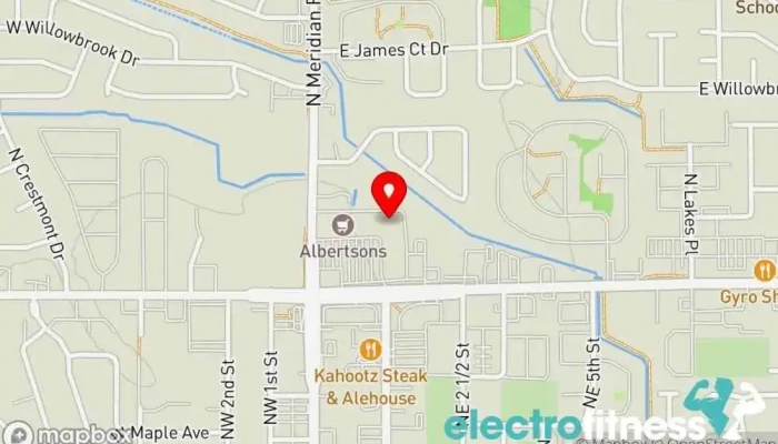 map of Uplifted Gym Gym in Meridian