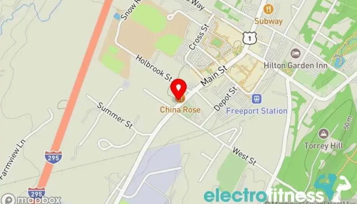 map of Uprise Hot Yoga Yoga studio in Freeport