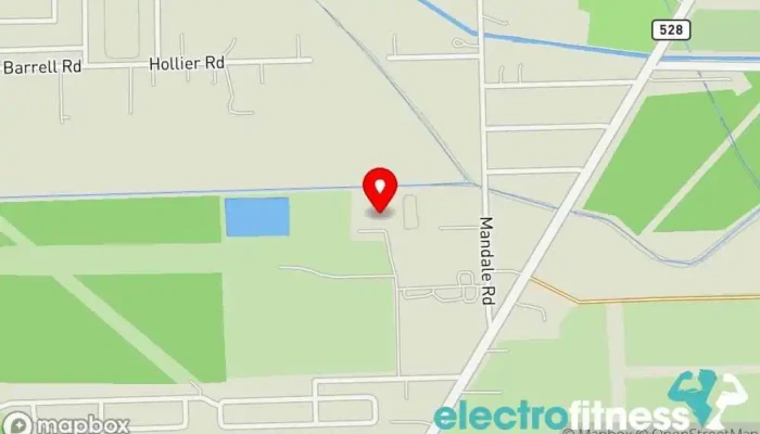 map of Upside SportsPlex Gym in Alvin