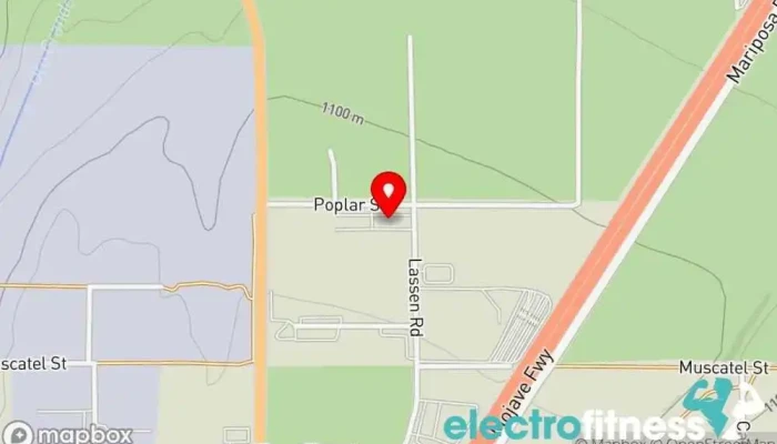 map of Urban Iron Fitness center in Hesperia