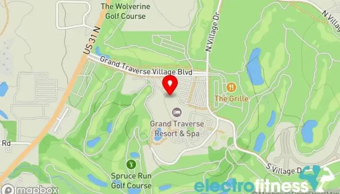 map of Village Health Club Fitness center in Acme