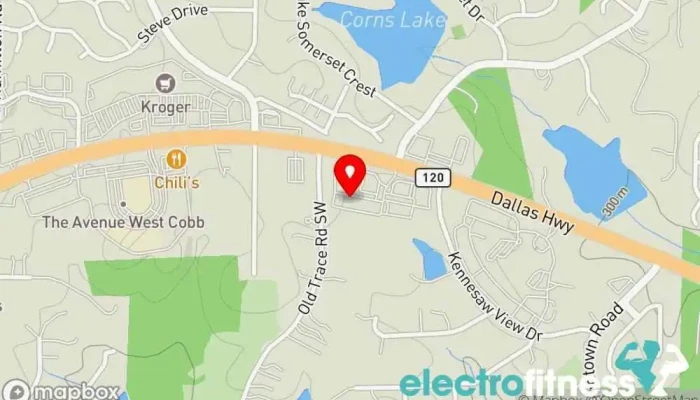 map of Warrior Pride Fitness Gym in Marietta