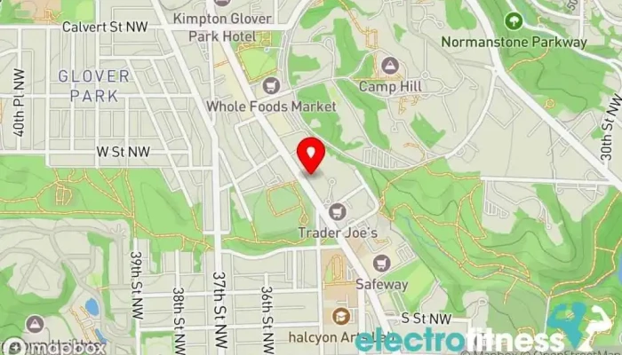 map of Water Street Gym Gym, Physical fitness program, Physical therapy clinic in Washington