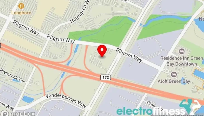 map of Western Racquet & Fitness Club Gym, Massage spa, Spa, Tennis club in Green Bay