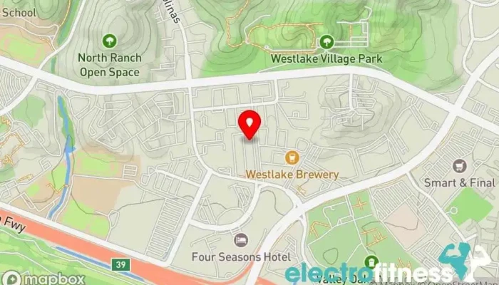 map of Westlake Weight Room Gym in Westlake Village