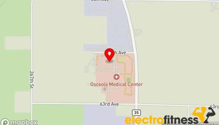 map of Wild River Fitness Fitness center, Gym, Personal trainer in Osceola