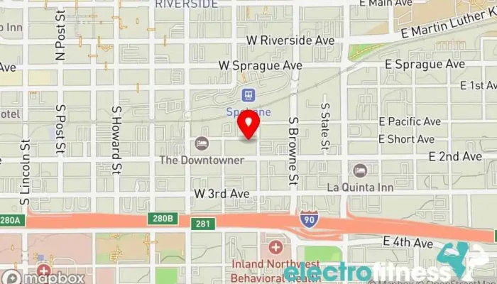 map of Wild Walls Climbing Gym Rock climbing, Fitness center, Rock climbing instructor, Sporting goods store in Spokane
