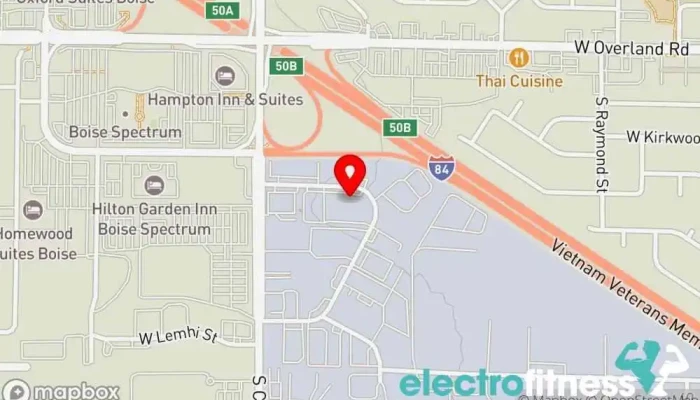 map of Wings Center Gymnastics center in Boise