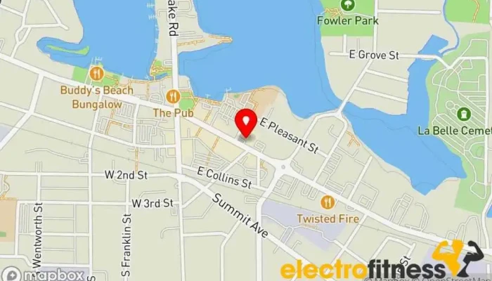 map of Wisconsin Fitness Company Gym in Oconomowoc
