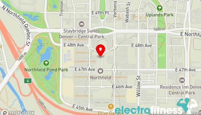 map of Wise Fitness Personal trainer, Fitness center in Denver