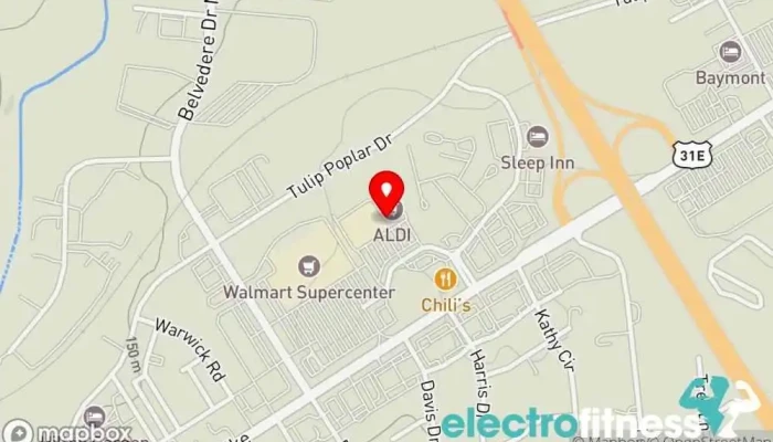 map of Workout Anytime Gallatin Gym, Personal trainer, Physical fitness program, Tanning salon in Gallatin
