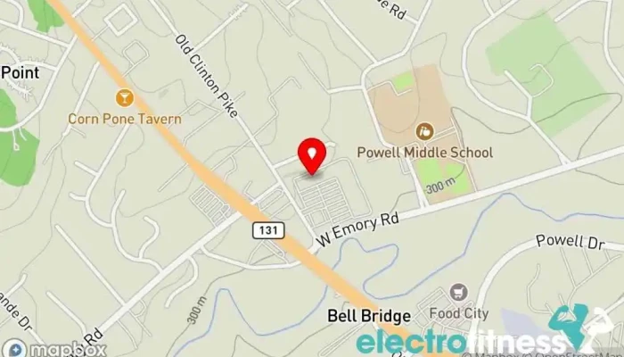 map of Workout Anytime Powell Gym, Personal trainer, Physical fitness program, Tanning salon in Powell