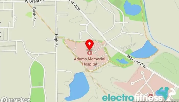 map of Worthman Fitness Center Gym in Decatur