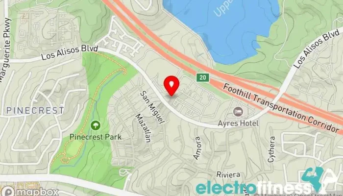 map of Wright Way Fitness Fitness center, Physical fitness program in Mission Viejo