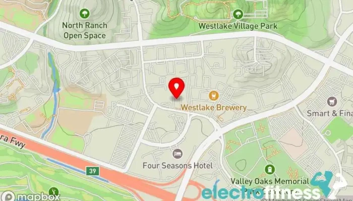 map of WundaBar Pilates Westlake Village Pilates studio in Westlake Village