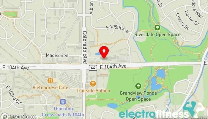 map of X Gym Gym, Fitness center, Personal trainer in Thornton