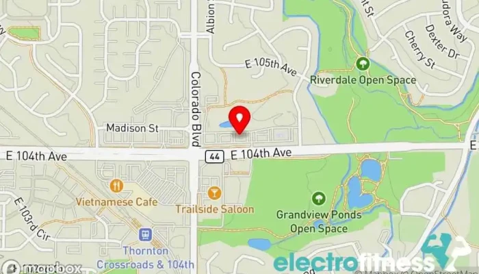 map of X GYM Gym in Denver