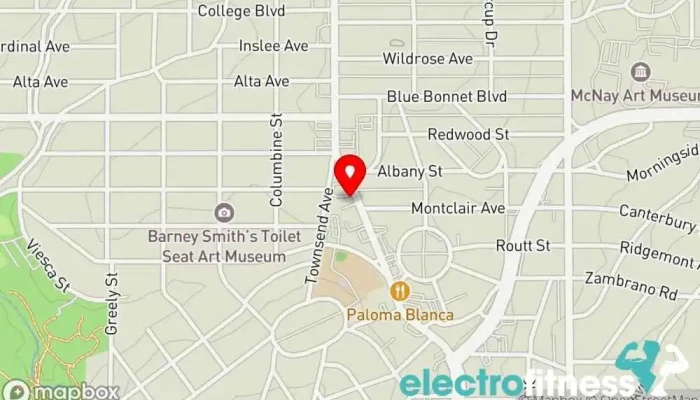 map of Xen Wellness Personal trainer in San Antonio