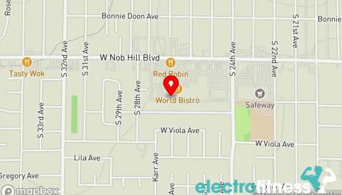 map of Yakima Sports Performance Gym in Yakima