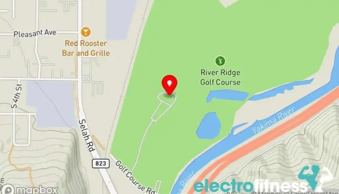 map of Yakima, WA Elks Golf & Country Club: Pro Shop Private golf course, Banquet hall, Charity, Cocktail bar, Golf instructor, Pool hall, Restaurant, RV park in Selah