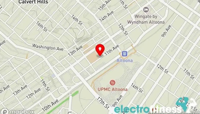 map of YBM Wellness Wellness center in Altoona