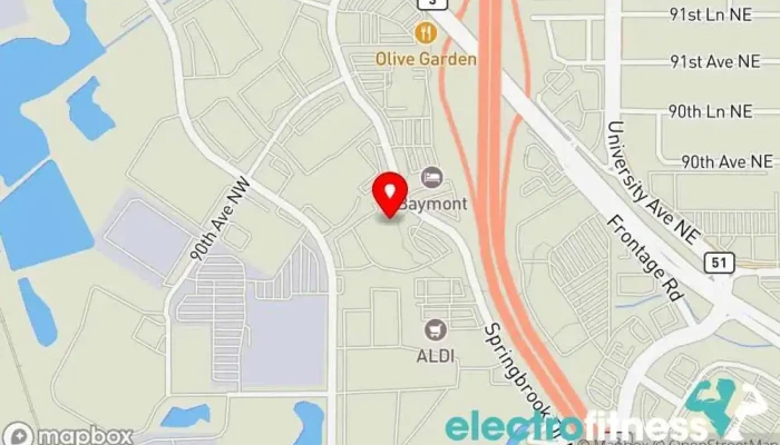 map of YMCA - Coon Rapids Youth organization, Gym in Coon Rapids
