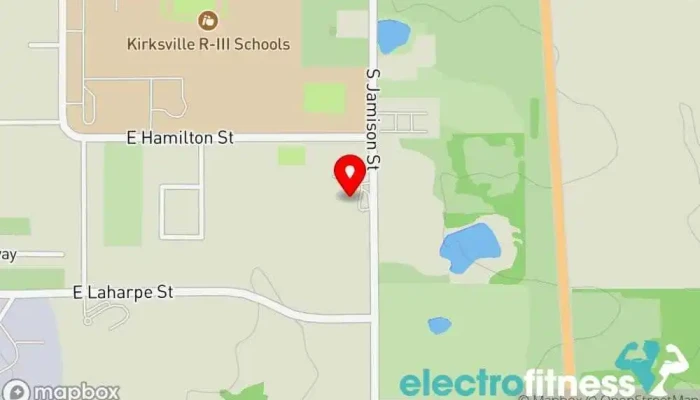 map of YMCA Adair County Family YMCA Recreation center in Kirksville