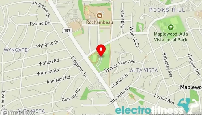 map of YMCA Bethesda-Chevy Chase Non-profit organization, Child care agency, Fitness center, Summer camp organizer, Swimming pool in Bethesda