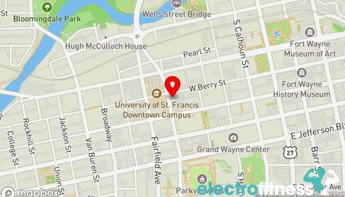 map of YMCA of Greater Fort Wayne | Metro Office Corporate office, Children's camp, Personal trainer, Yoga studio in Fort Wayne