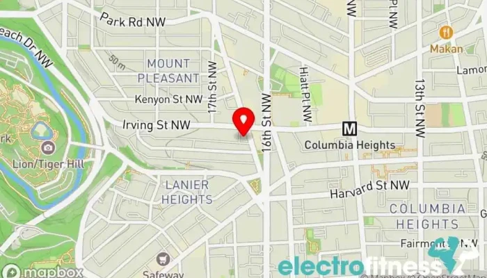 map of YOKOFITNESS Physical fitness program, Boxing gym, Personal trainer, Weight loss service in Washington