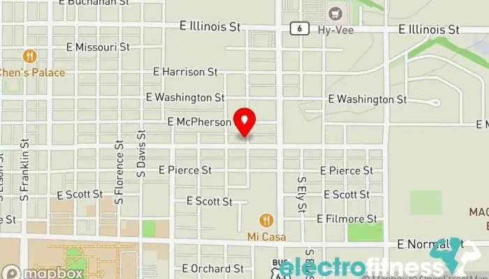 map of You, Yourself, and Yoga Yoga studio in Kirksville