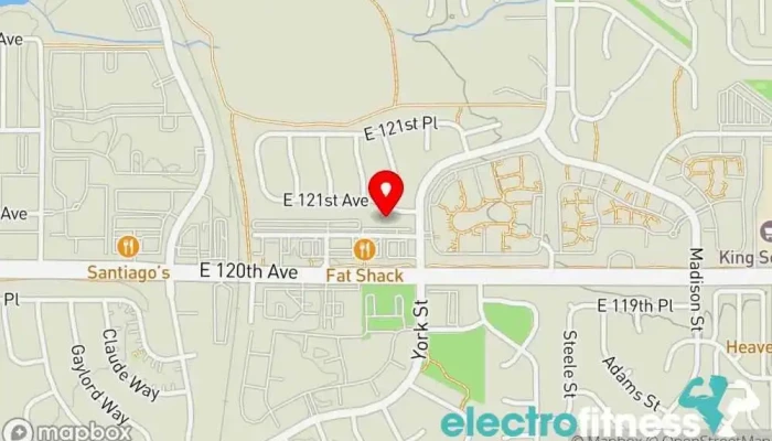 map of Zone fitness Gym in Thornton